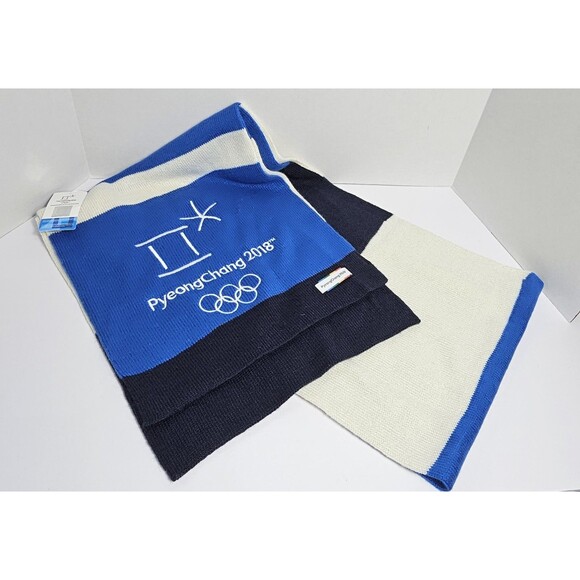 PyeongChang 2018 Winter Olympics Scarf Official Product New With TAG RARE - Picture 2 of 5